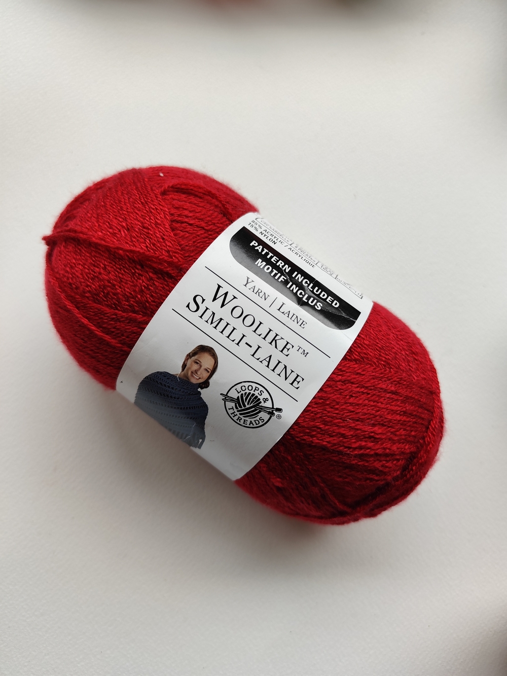 LOOPS & THREADS Woolike Simili-Laine MAUVE #4 Super Fine YARN